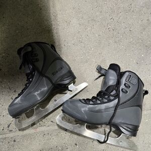 Riedell Youth Gray Ice Skates